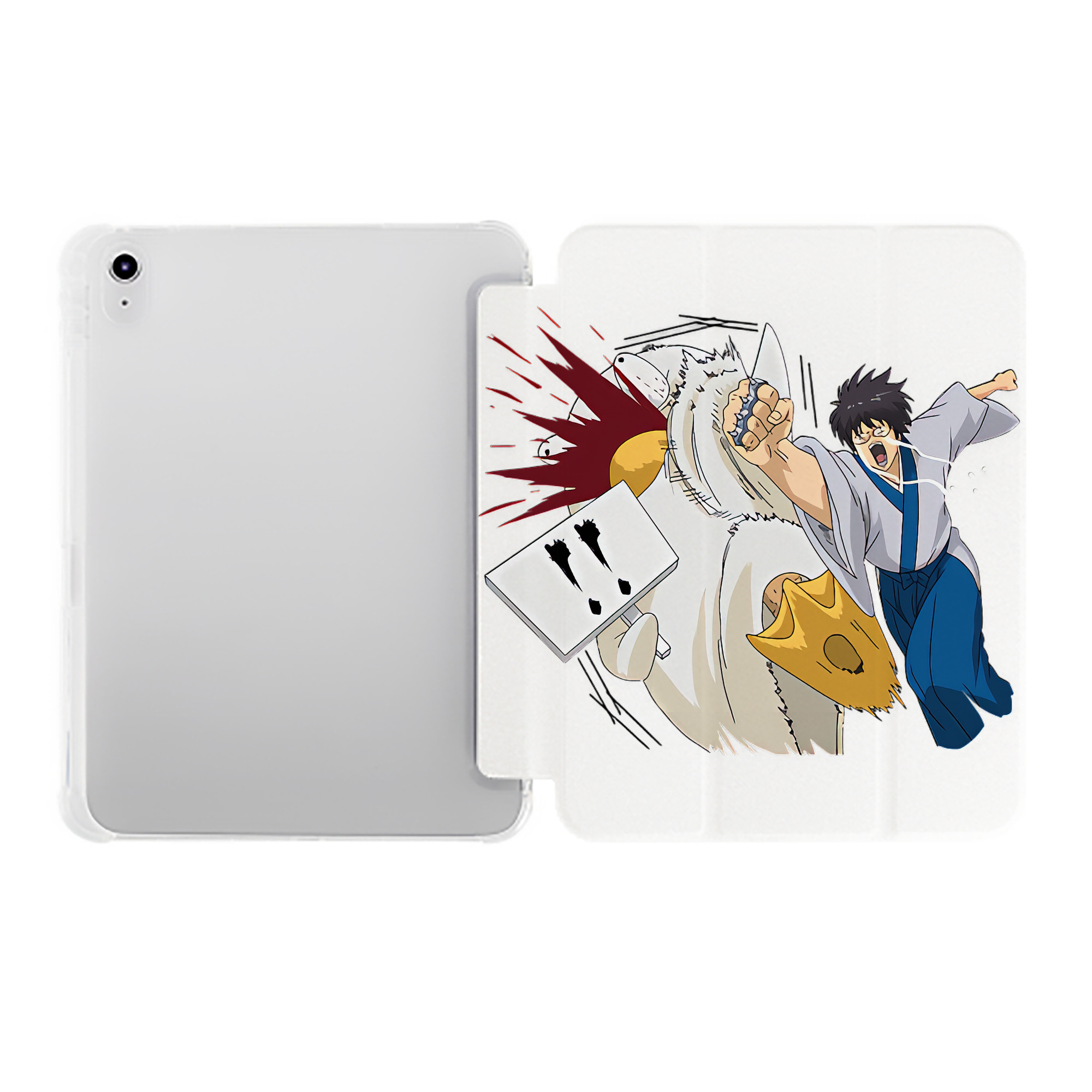 （画像用） ぎんたま 坂田銀時（さかたぎんとき） 神楽 志村新八（しむら しんぱち） GINTAMA Sakata Gintoki Kagura Shimura Shinpachi IPad ケース ペン収納付き 三つ折りスタンド PUレザー×シリコン 対応機種9.5/10.5/10.9インチ